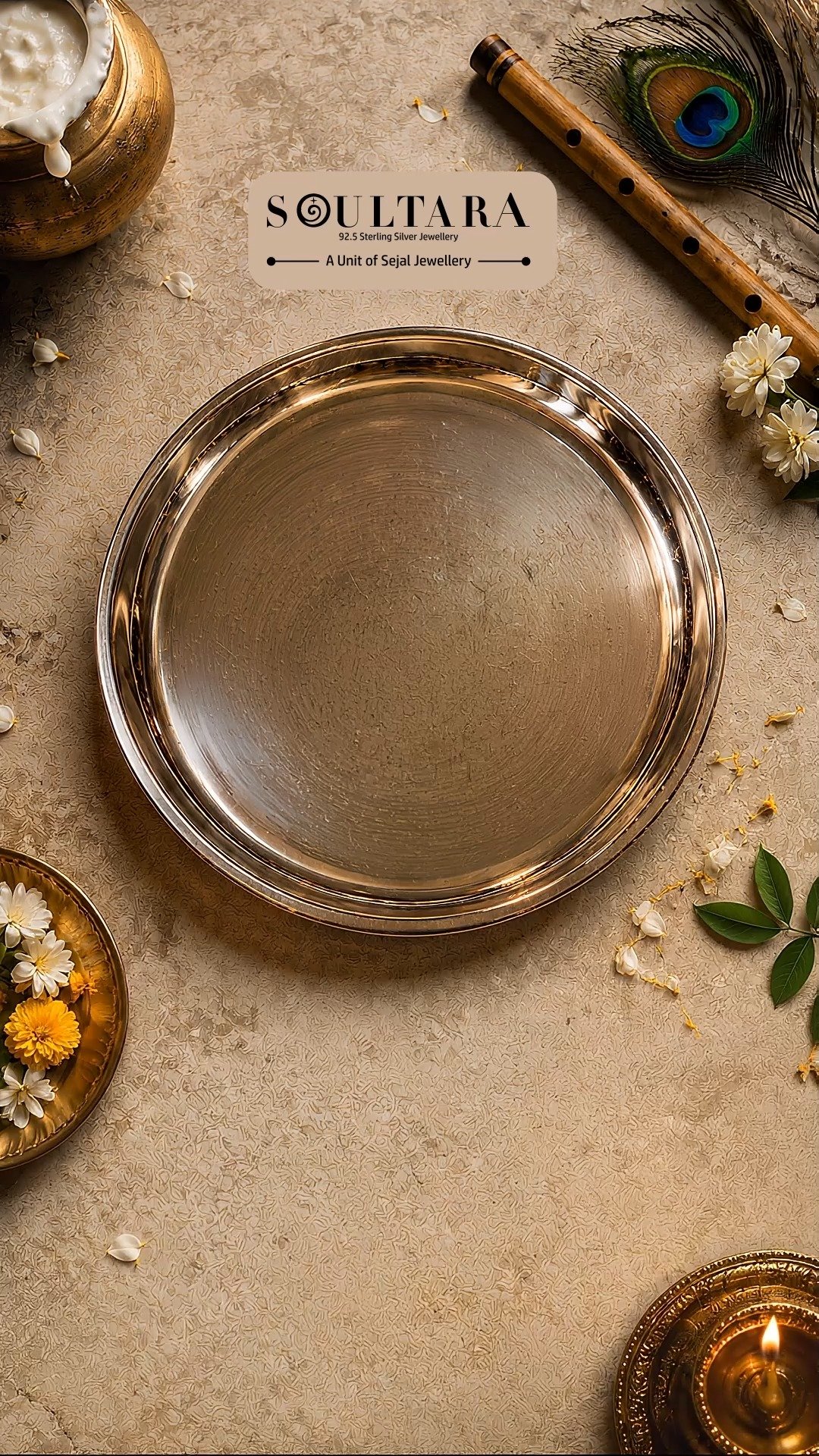 May the wisdom of Krishna guide you towards your own light, your own path and the courage to embrace who you are.
Wishing you a beautiful Janmashtami filled with joy, grace and meaningful beginnings.
Happy Janmashtami from SOULTARA.
#SOULTARA #HappyJanmashtami #Janmashtami2026 #CelebrateYourself #SilverJewellery
Janmashtami celebration | Krishna Janmashtami | festive jewellery | silver jewellery India | 925 sterling silver | contemporary jewellery | women’s jewellery